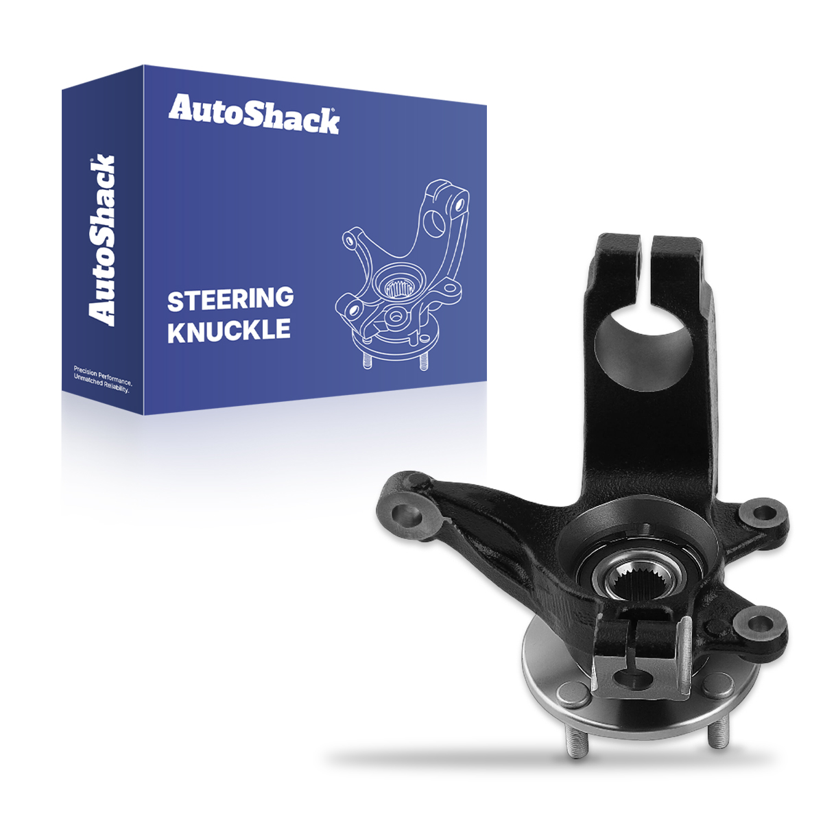 Front Steering Knuckle and Wheel Bearing Hub Assembly Passenger