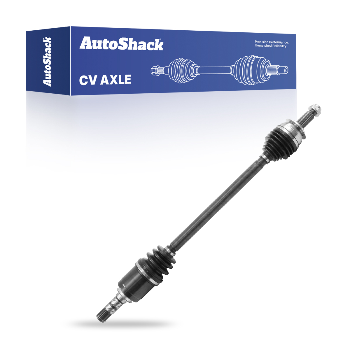 Front New CV Axle Shaft Assembly Neoprene Boots Driver or