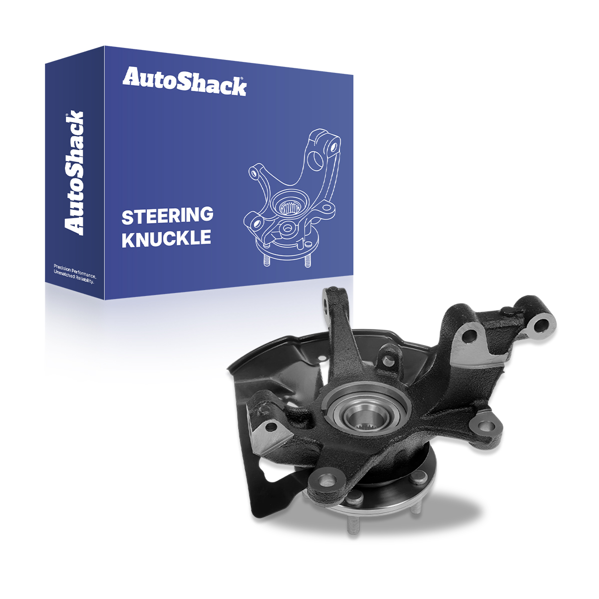 Front Steering Knuckle and Wheel Bearing Hub Assembly Driver Side