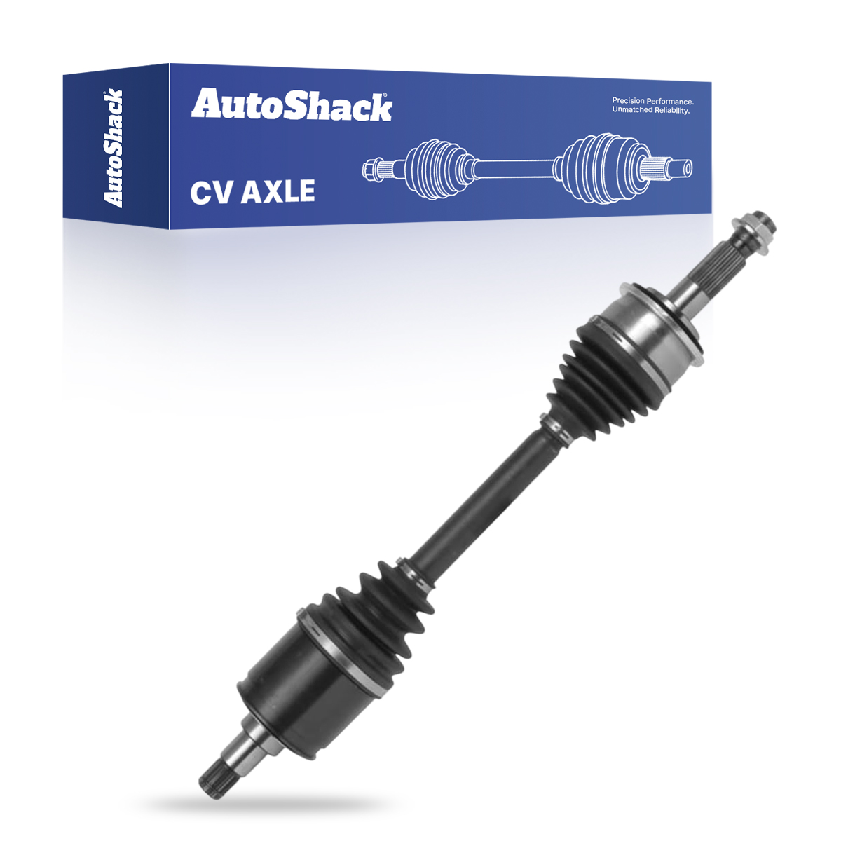 Front New CV Axle Shaft Assembly Neoprene Boots Driver or