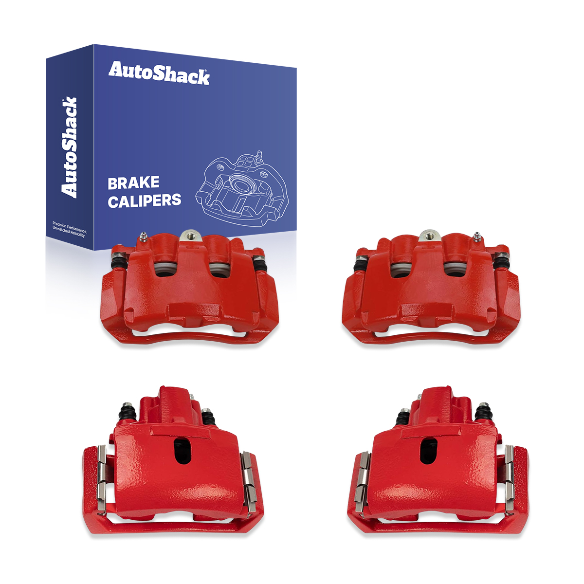 BRK030460960 - Front & Rear Brake Caliper Red Kit