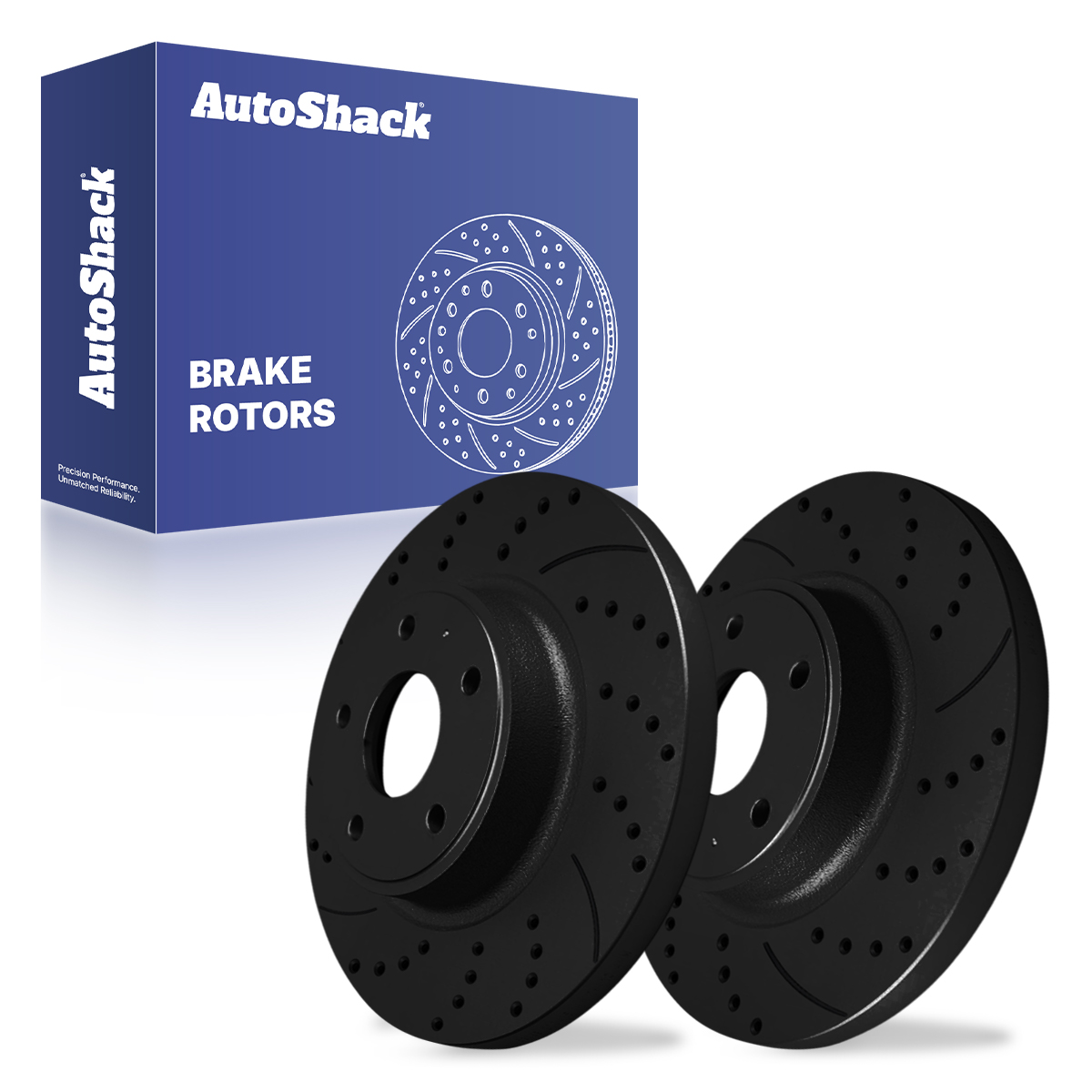 Juego De 4 Rotores De Freno Perforados Y Ranurados Detroit Axle Para Dodge Grand Caravan, Journey, Town & Country Y VW Routan