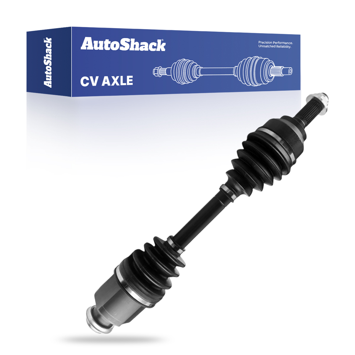 Front New CV Axle Shaft Assembly Neoprene Boots Passenger Side