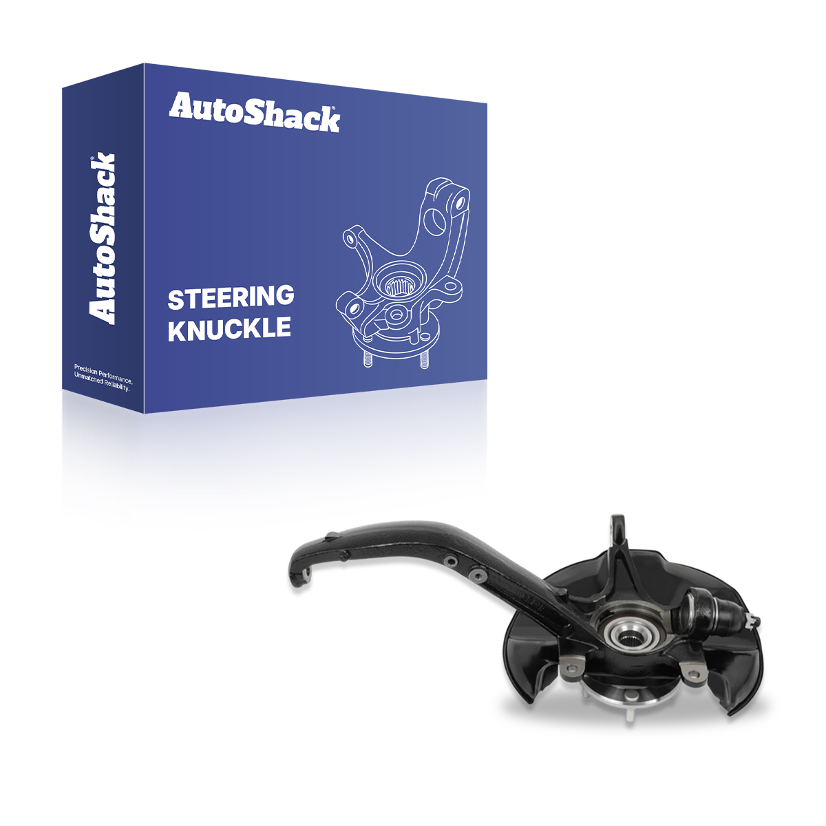 Front Steering Knuckle and Wheel Bearing Hub Assembly Passenger