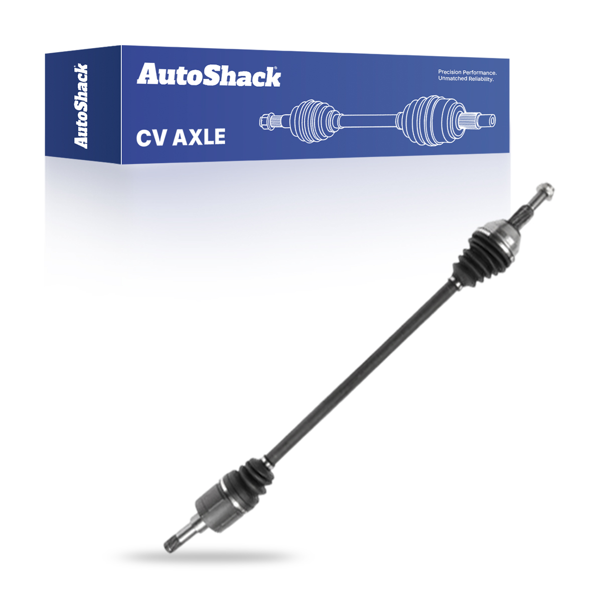 Front New CV Axle Shaft Assembly Neoprene Boots Passenger Side