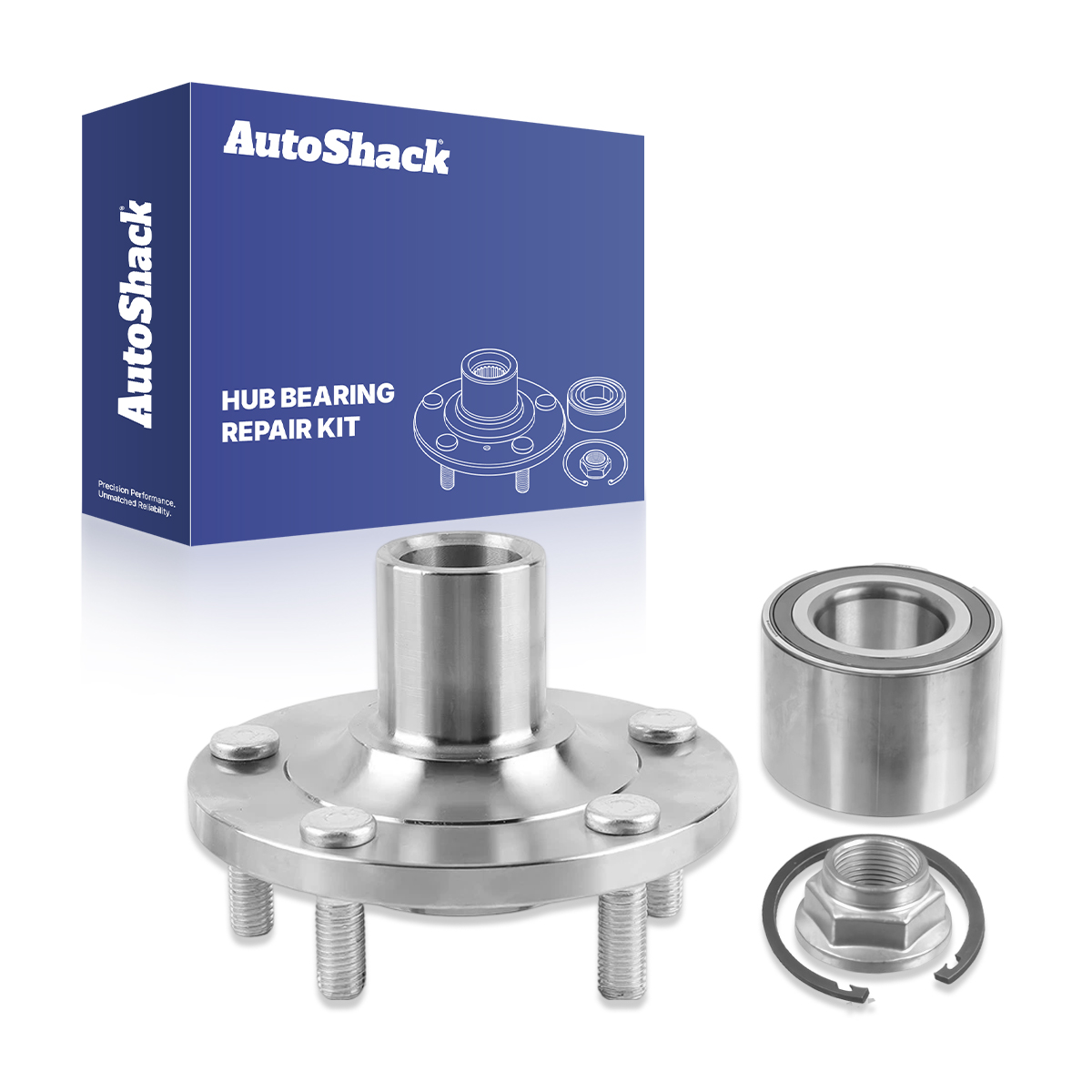 2pcs Wheel Hu Bearing b and Bearing Set Assembly Front Left Driver