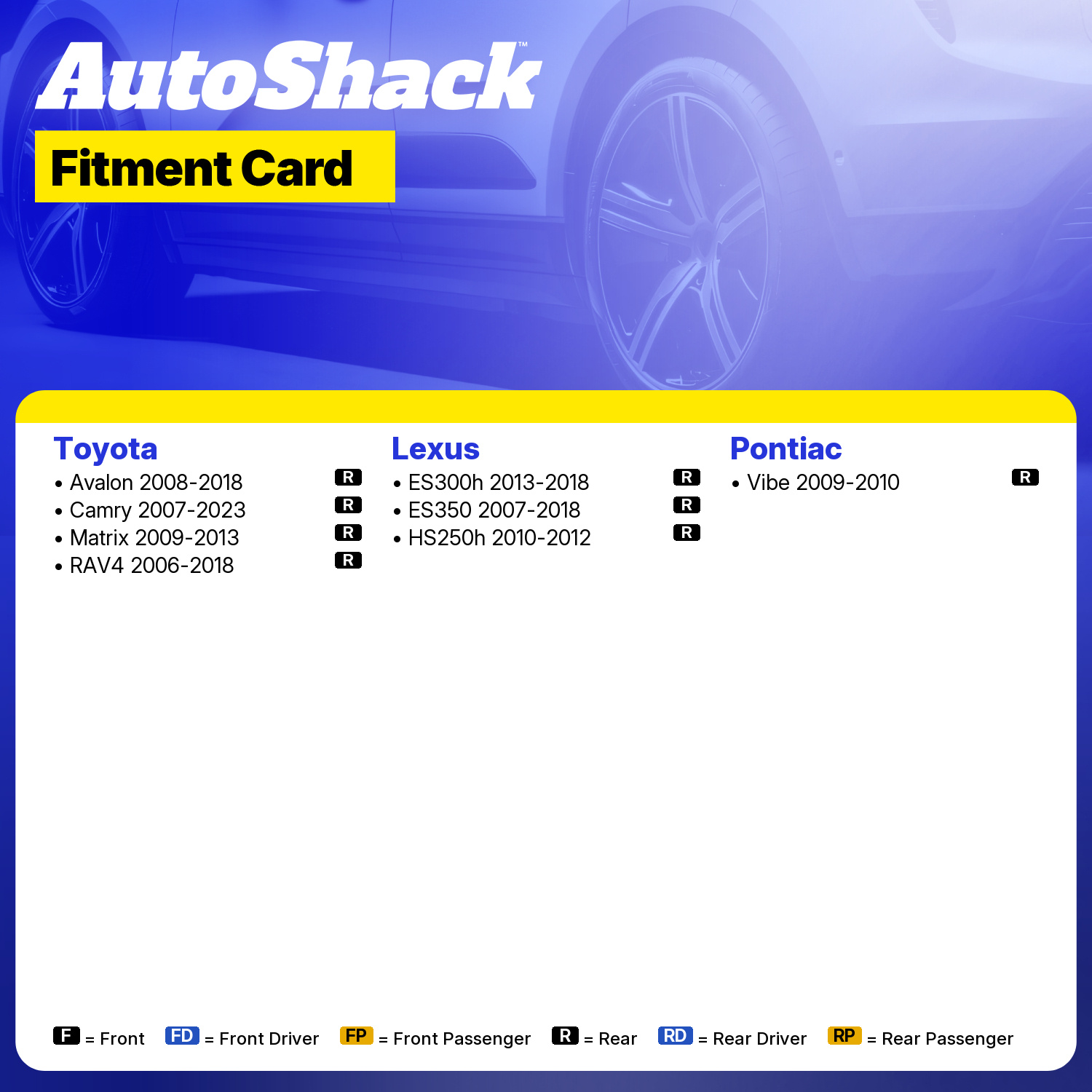 Front & Rear Brake Pads Compatible with 2007-2017 Jamaica Front & Rear Brake Pads Compatible with 2007-2017 Jamaica