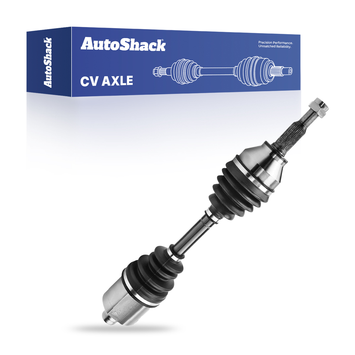 shin Front New CV Axle Shaft Assembly Neoprene Boots Driver or