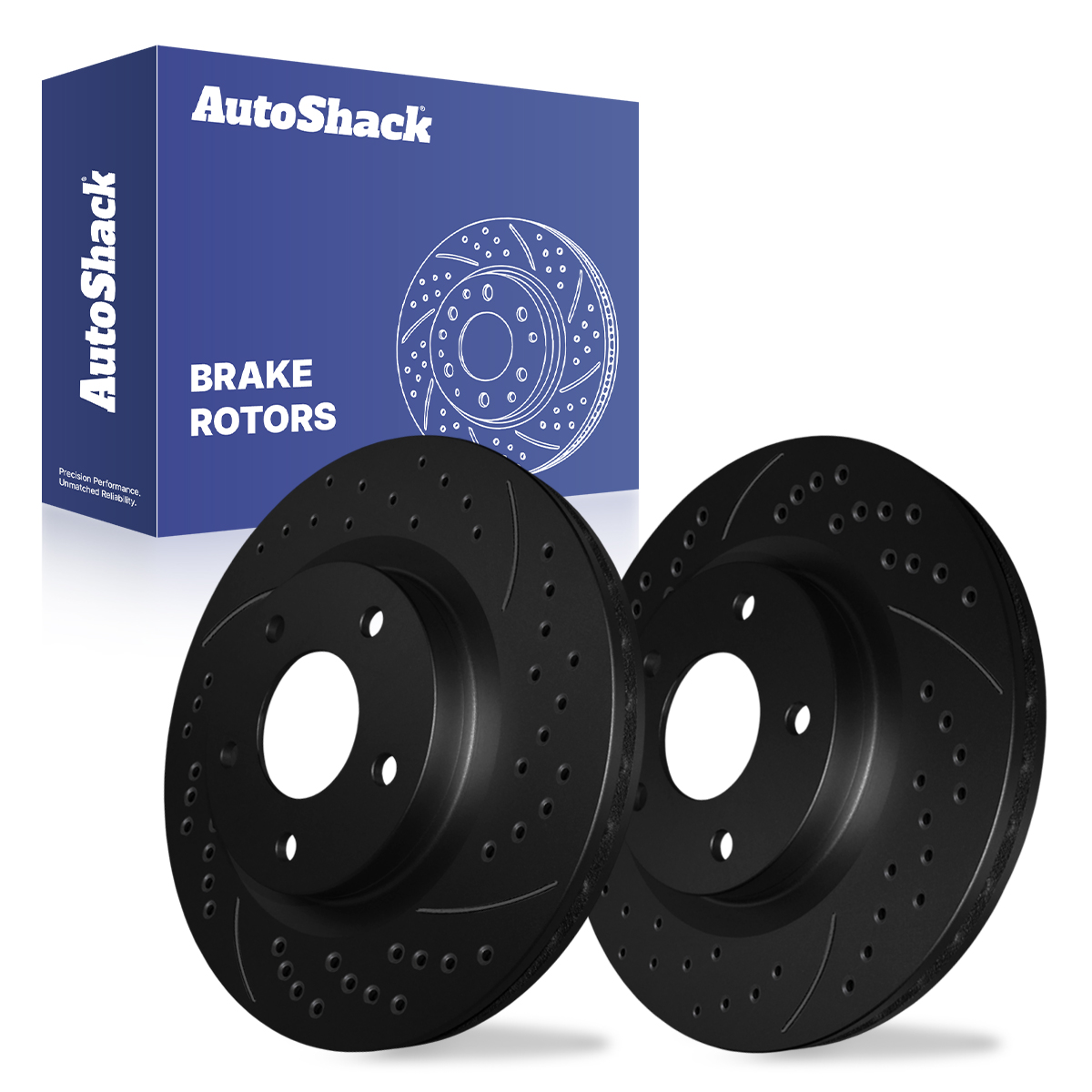 Front & Rear Drilled Brake Rotors + Pads for Toyota Land Cruiser Sequoia