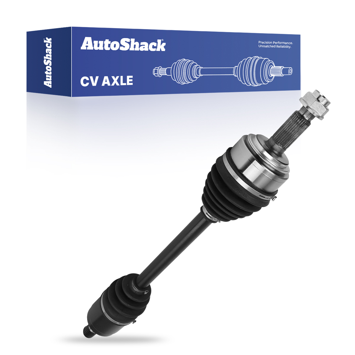 Front New CV Axle Shaft Assembly Neoprene Boots Driver Side